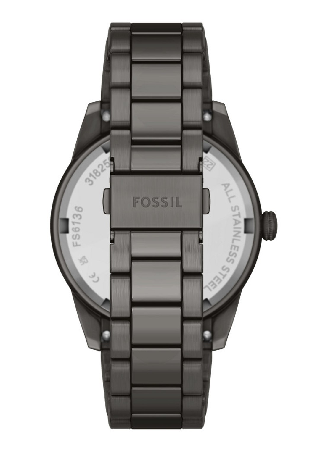 Fossil Pearson horloge FS6136 - detail antraciet