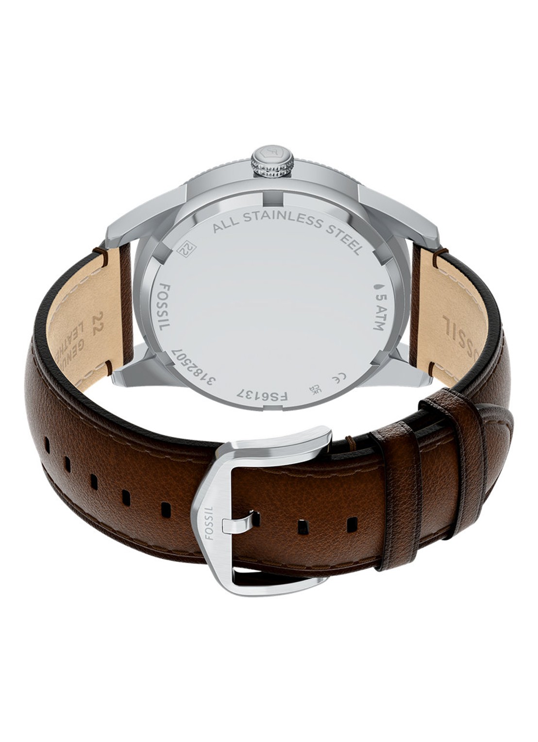 Fossil Pearson horloge FS6137 - detail 4 zilver