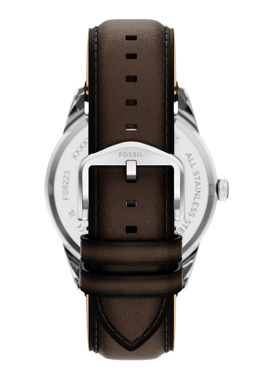 Fossil Pearson horloge FS6223 - detail zilver