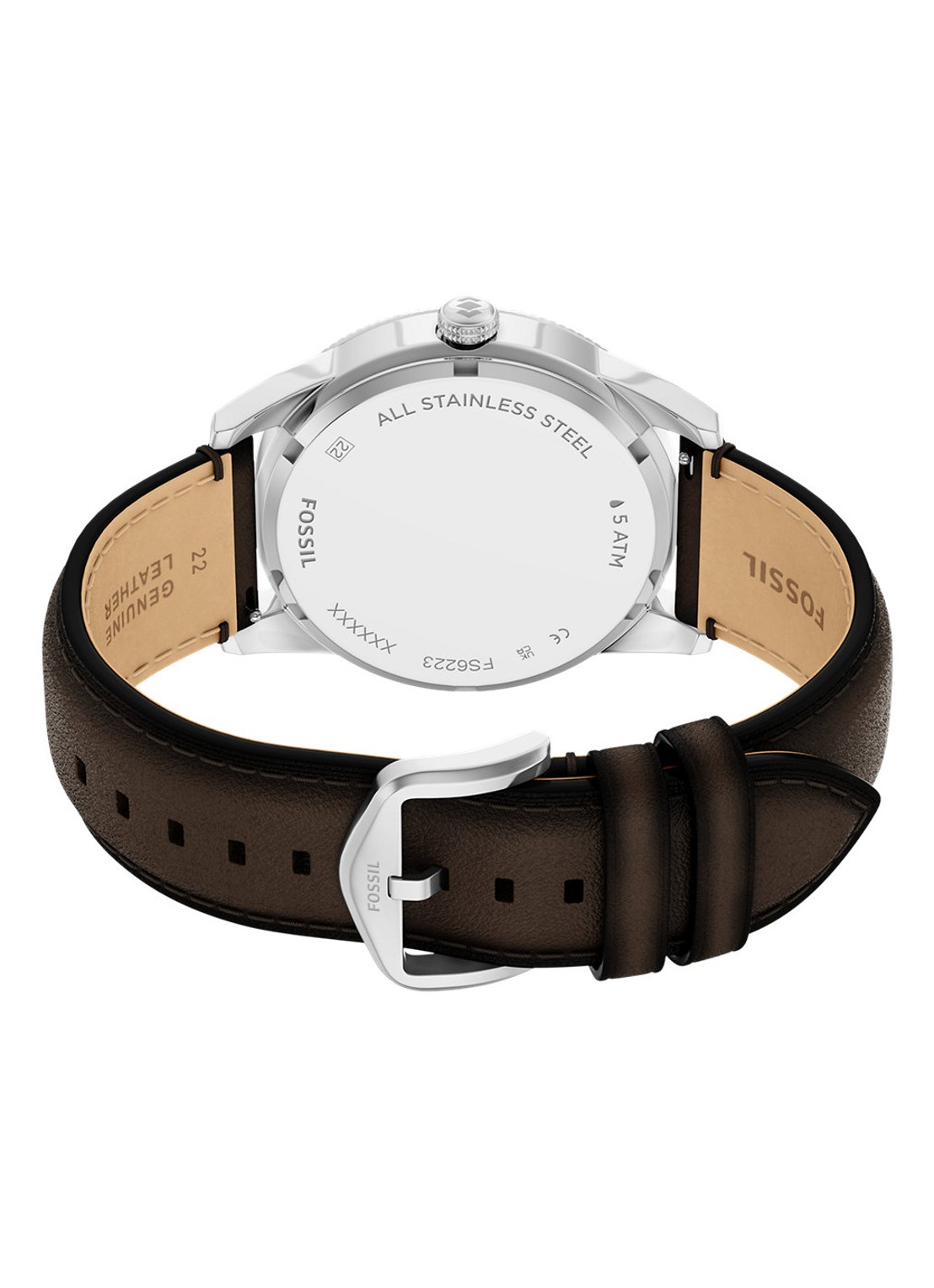 Fossil Pearson horloge FS6223 - detail 3 zilver