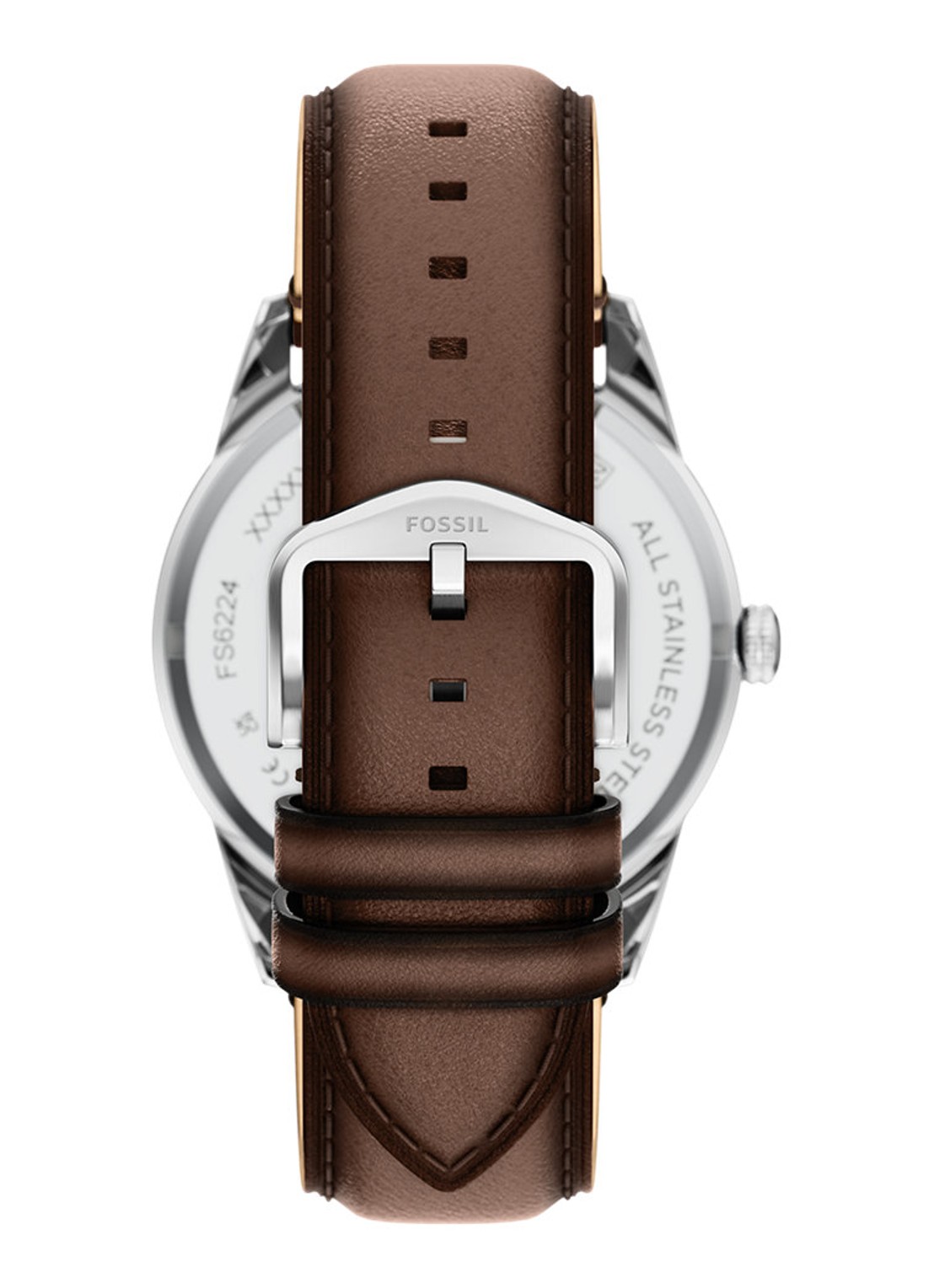 Fossil Pearson horloge FS6224 - detail zilver