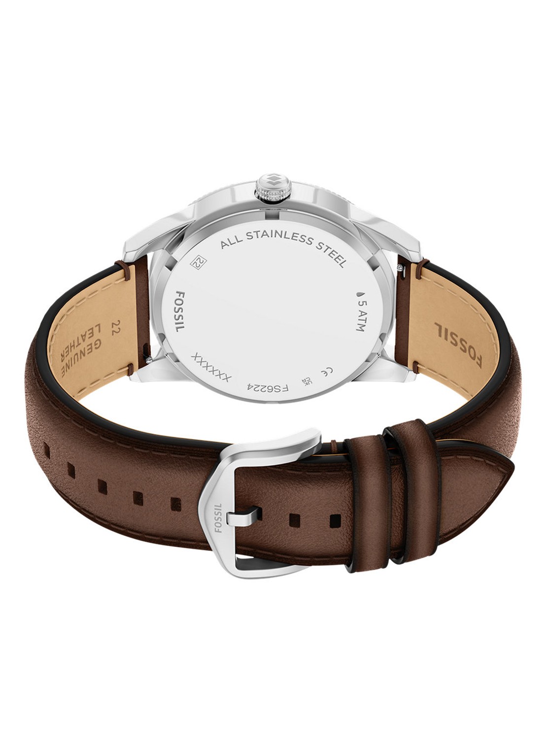 Fossil Pearson horloge FS6224 - detail 3 zilver