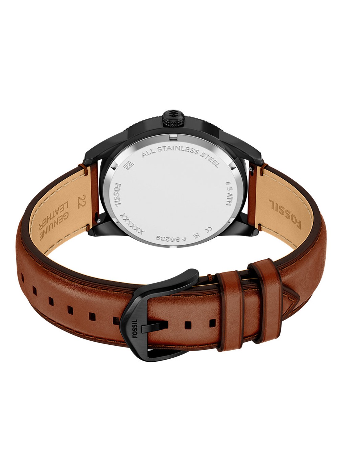 Fossil Pearson horloge FS6239 - detail 3 zwart