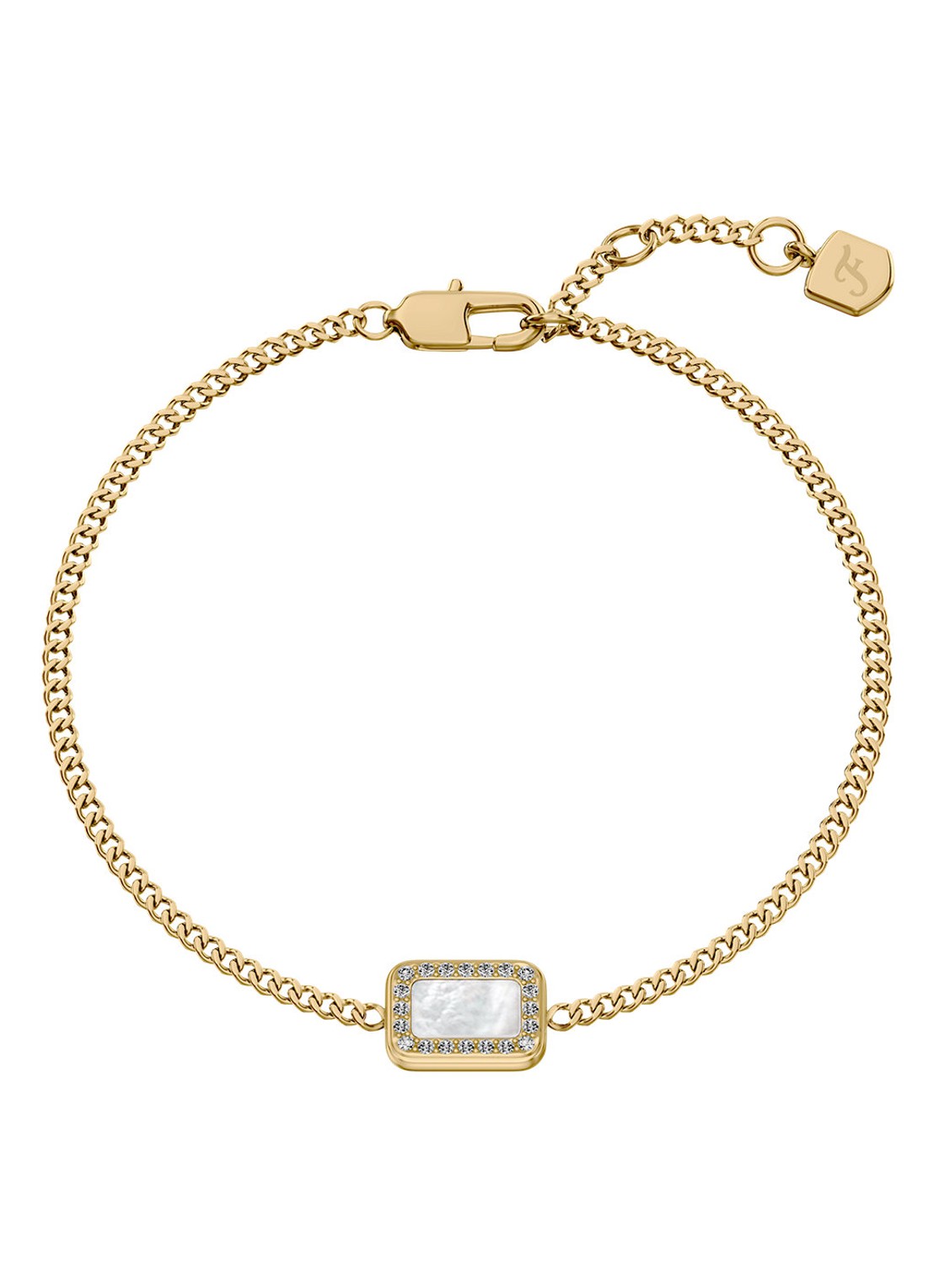 Fossil  Raquel armband JF04998710 - voorkant goud