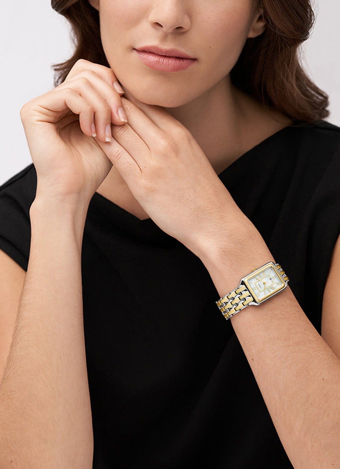 Fossil Raquel horloge ES5305 - voorkant 2 zilver