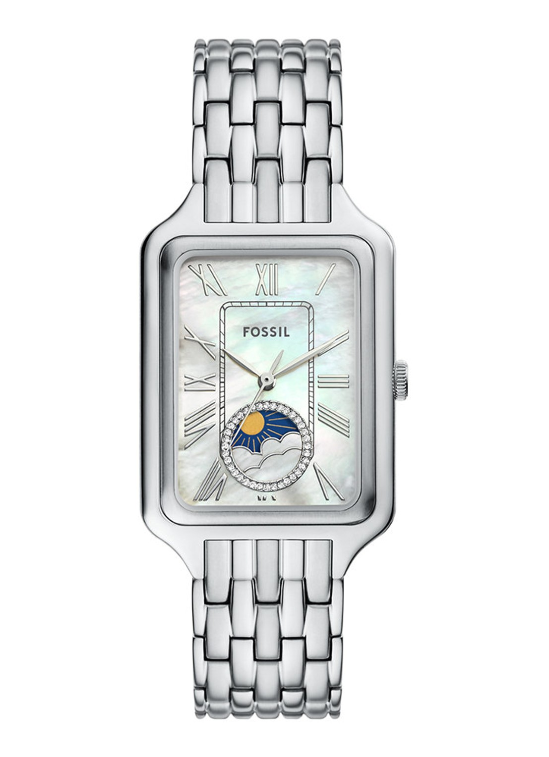 Fossil Raquel horloge ES5400 - voorkant 4 zilver