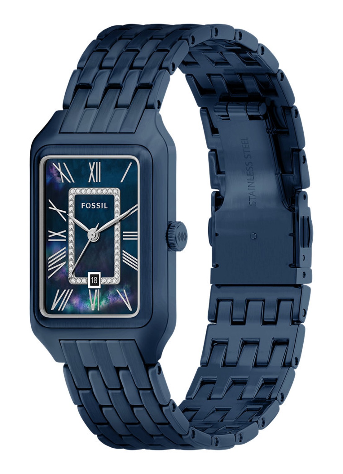 Fossil Raquel horloge ES5479 - detail 4 blauw