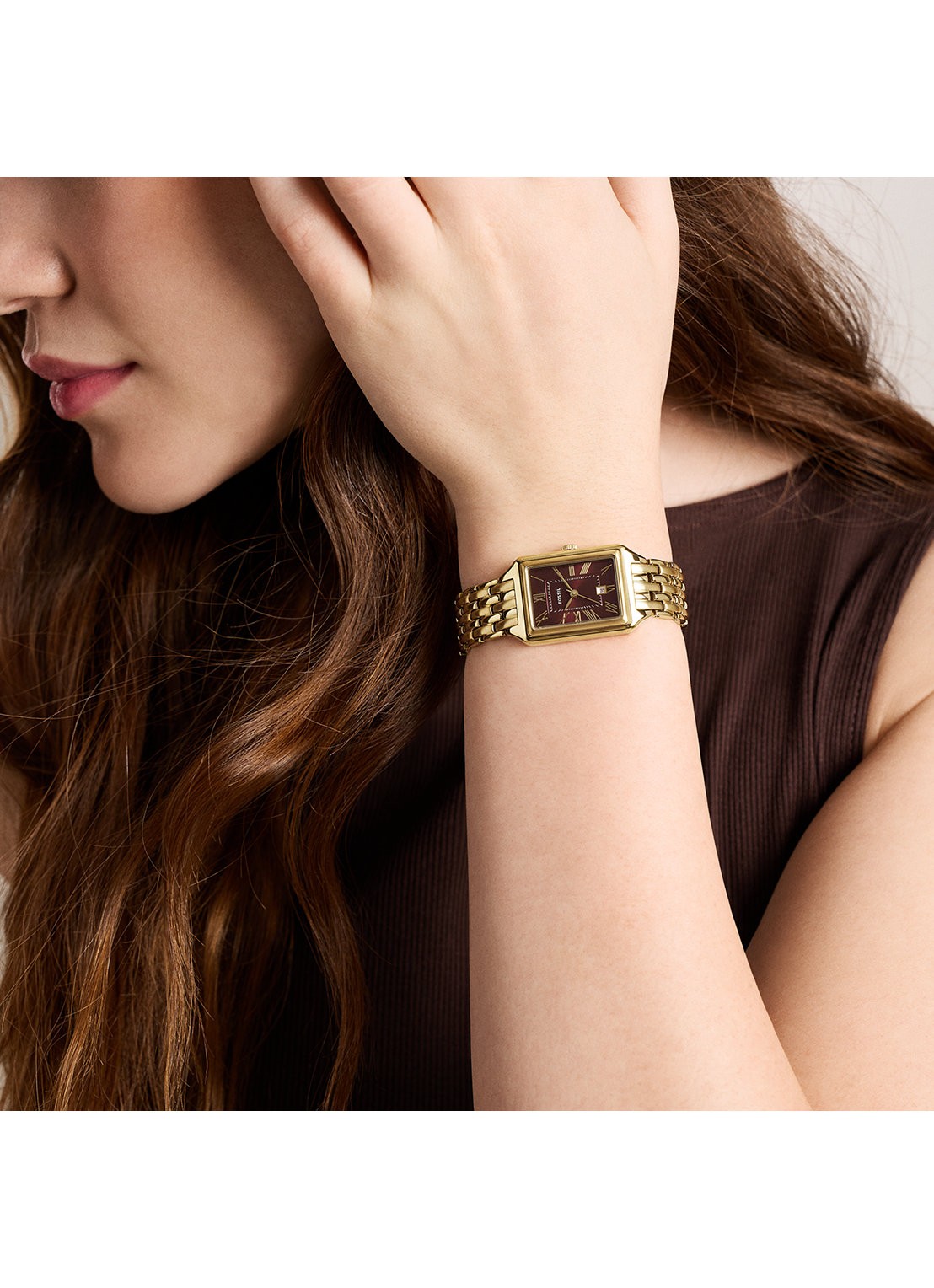 Fossil Raquel horloge ES5512 - detail 5 goud