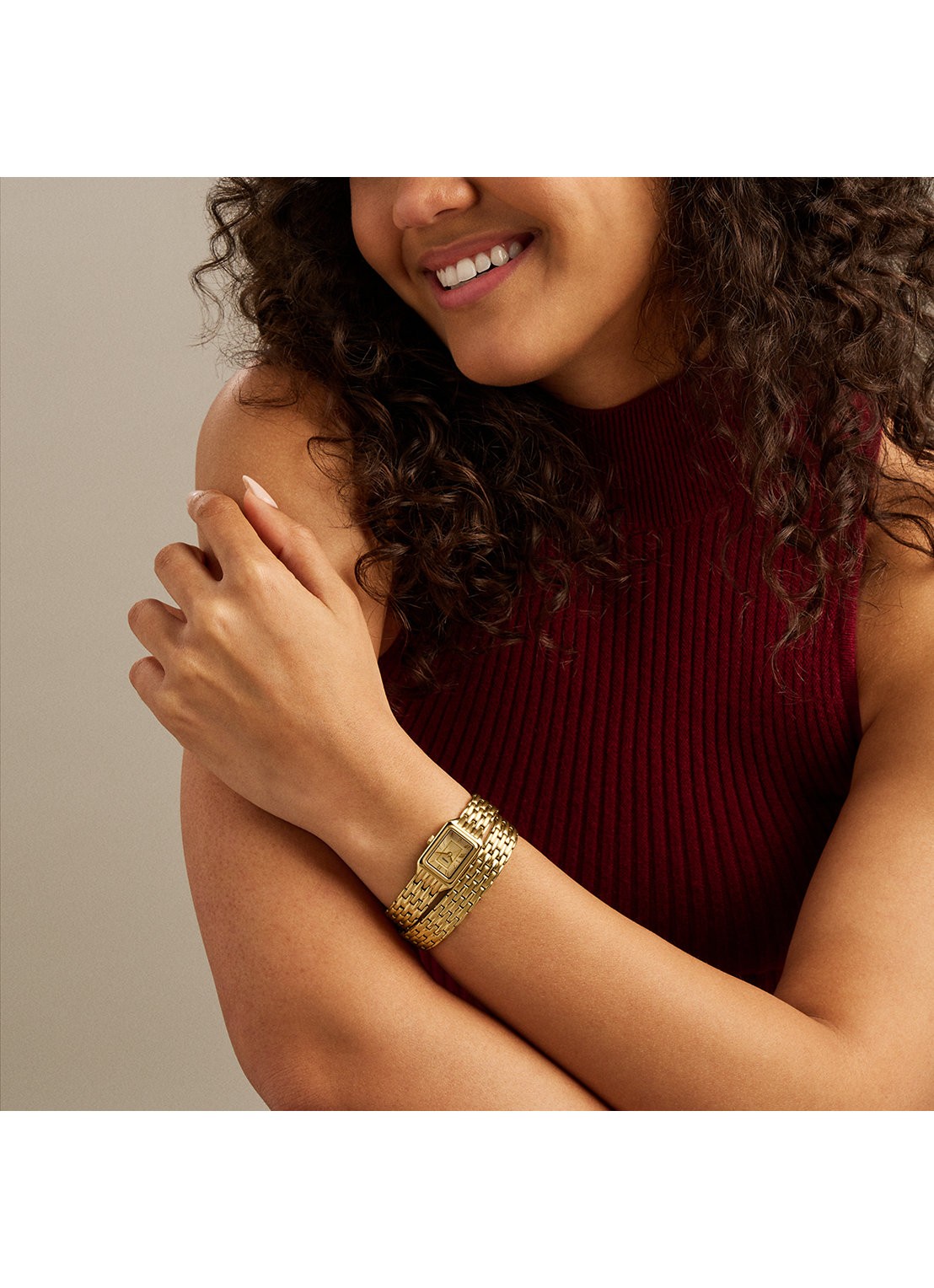 Fossil Raquel horloge ES5529 - detail 5 goud