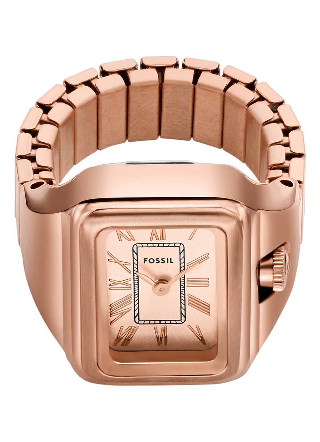 Fossil Raquel horloge ring ES5345 - detail 2 roségoud