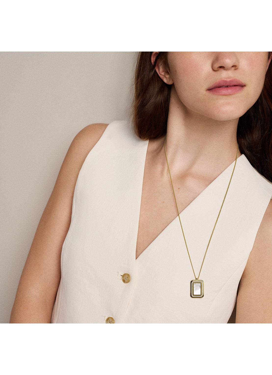 Fossil Raquel ketting JF04996710 - detail 6 goud