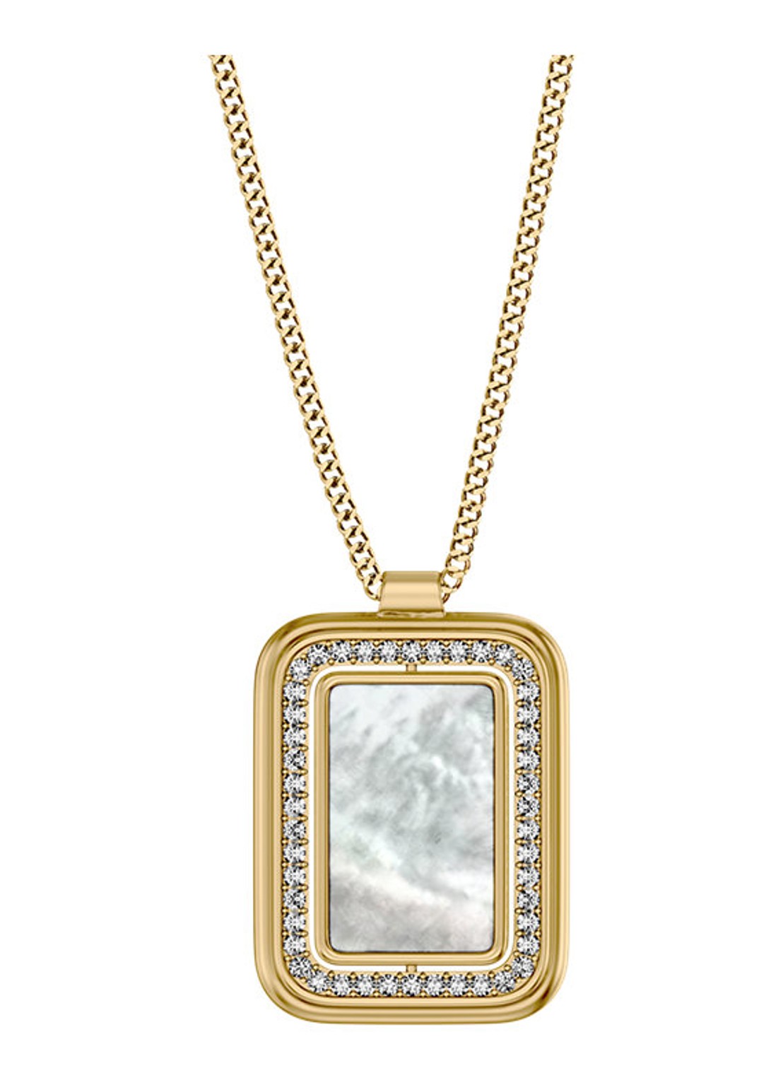Fossil Raquel ketting JF04996710 - voorkant goud