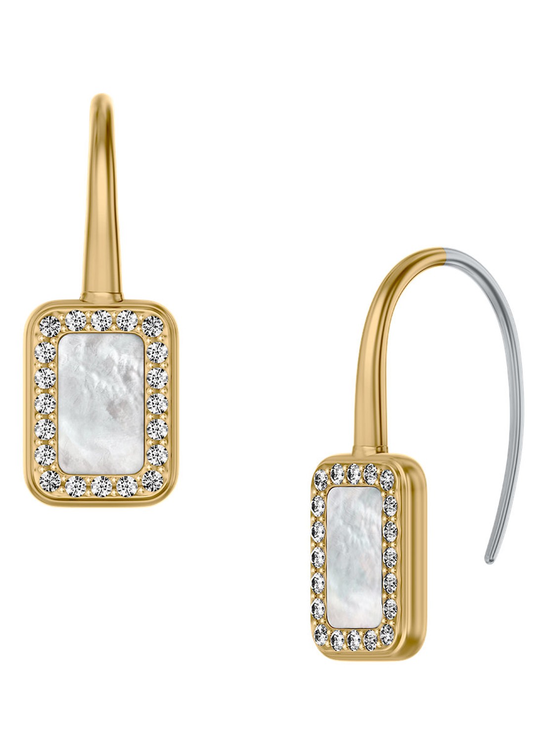 Fossil Raquel oorhangers JF04999710 - detail 2 goud