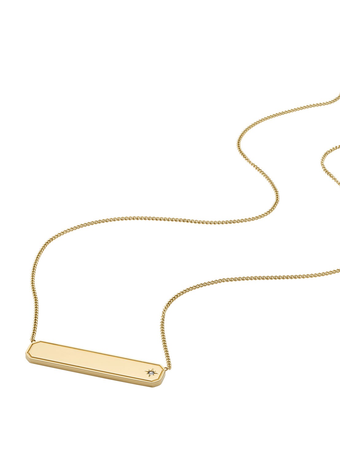 Fossil Sadie ketting JF04926710 - detail goud