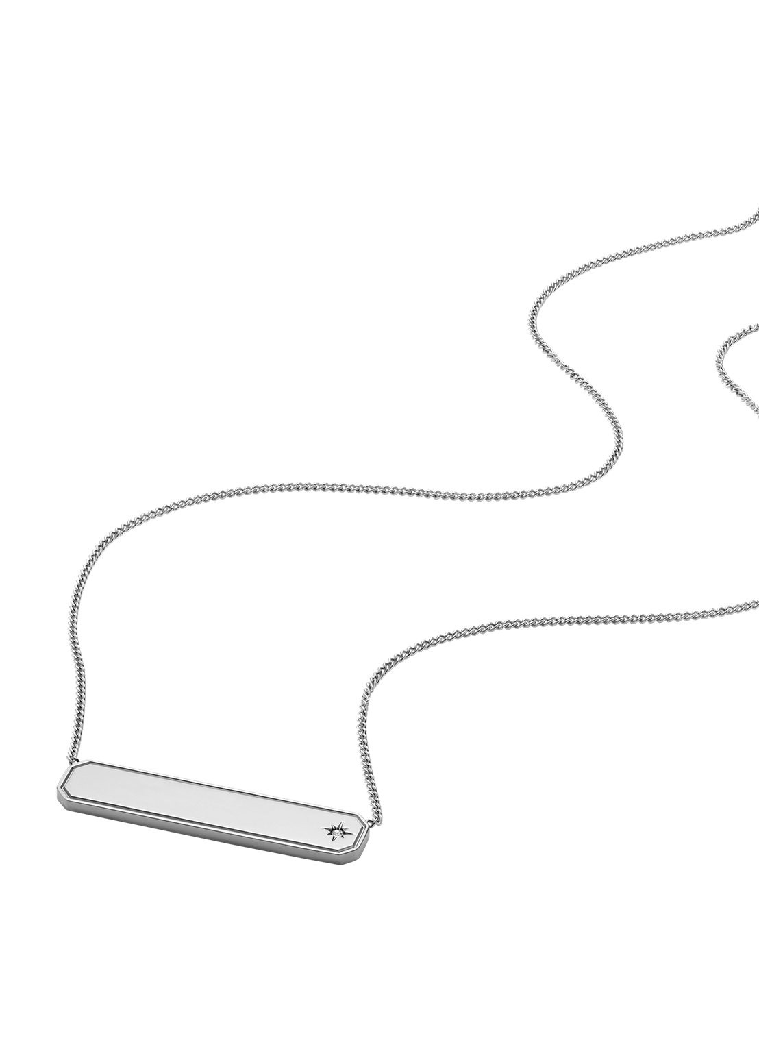 Fossil Sadie ketting JF04927040 - detail 2 zilver