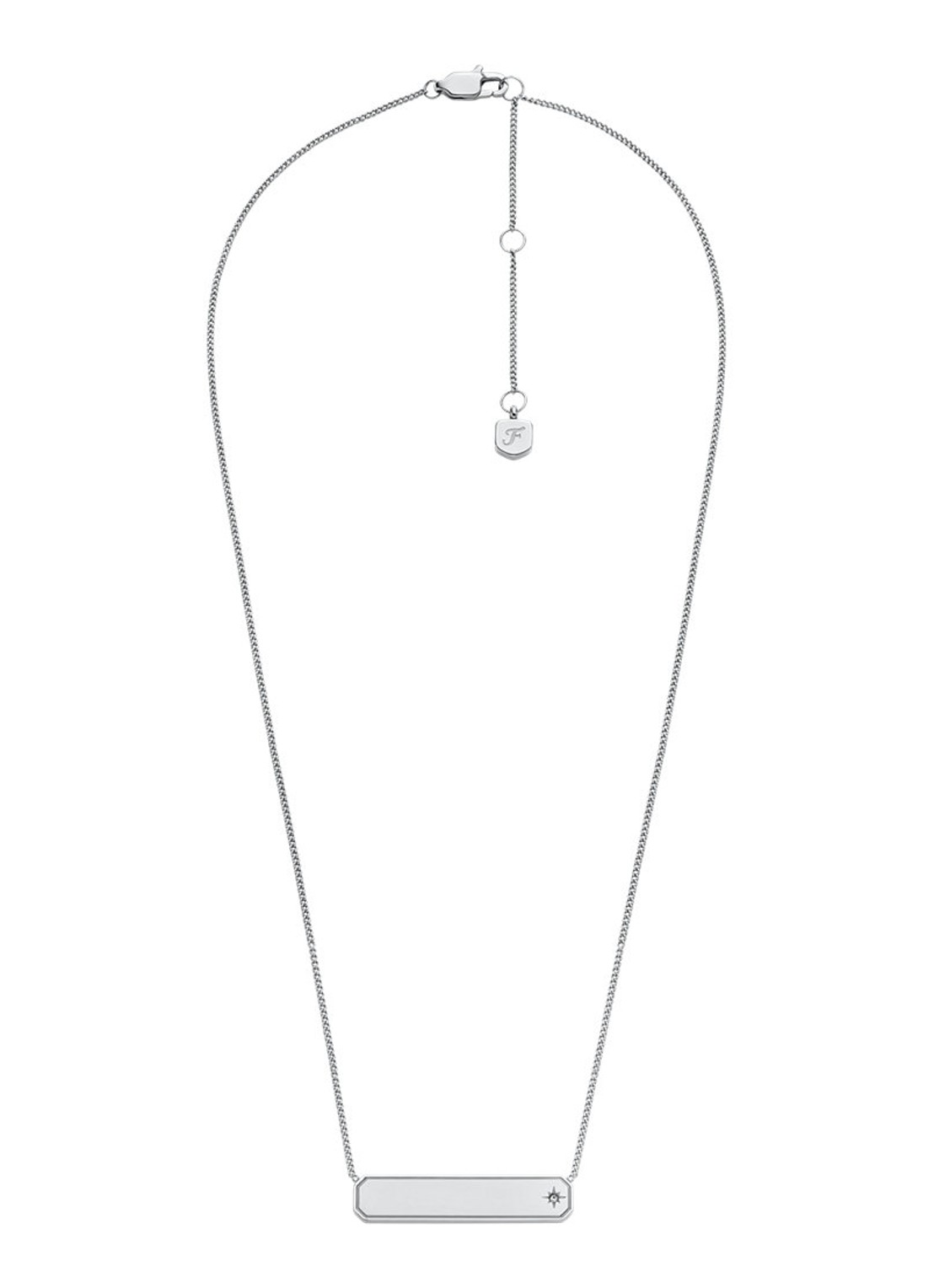 Fossil Sadie ketting JF04927040 - detail 3 zilver