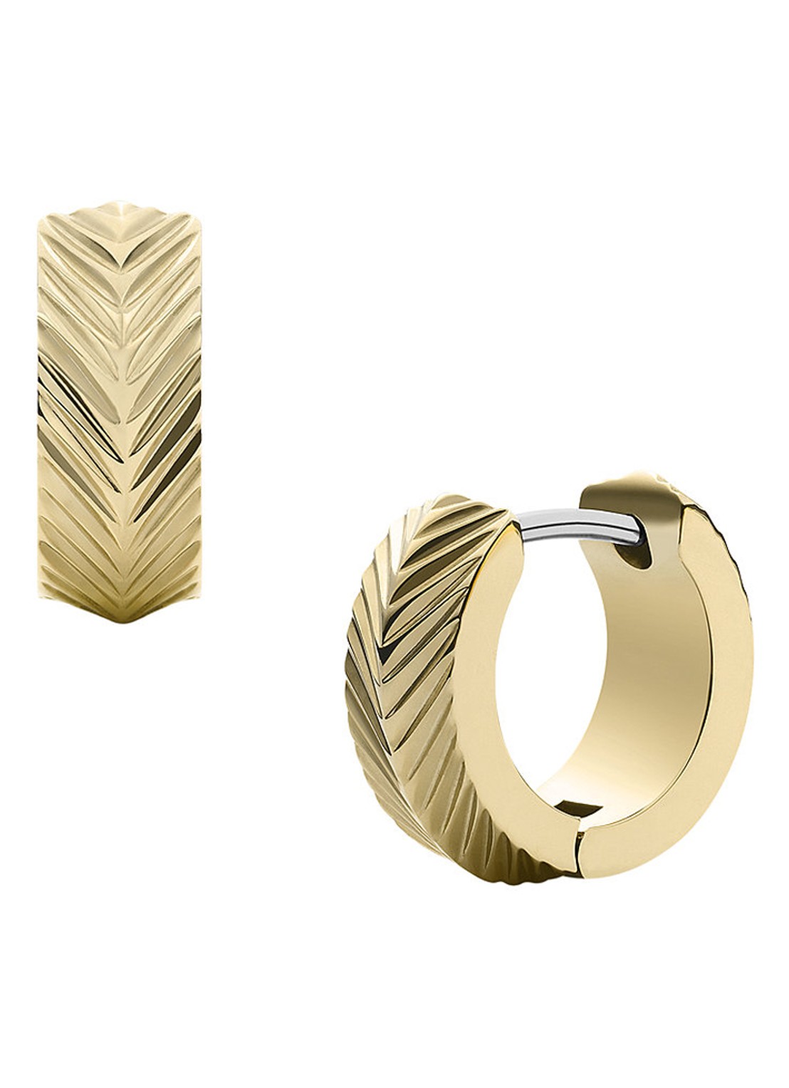 Fossil Sadie oorringen JF04116710 - detail goud