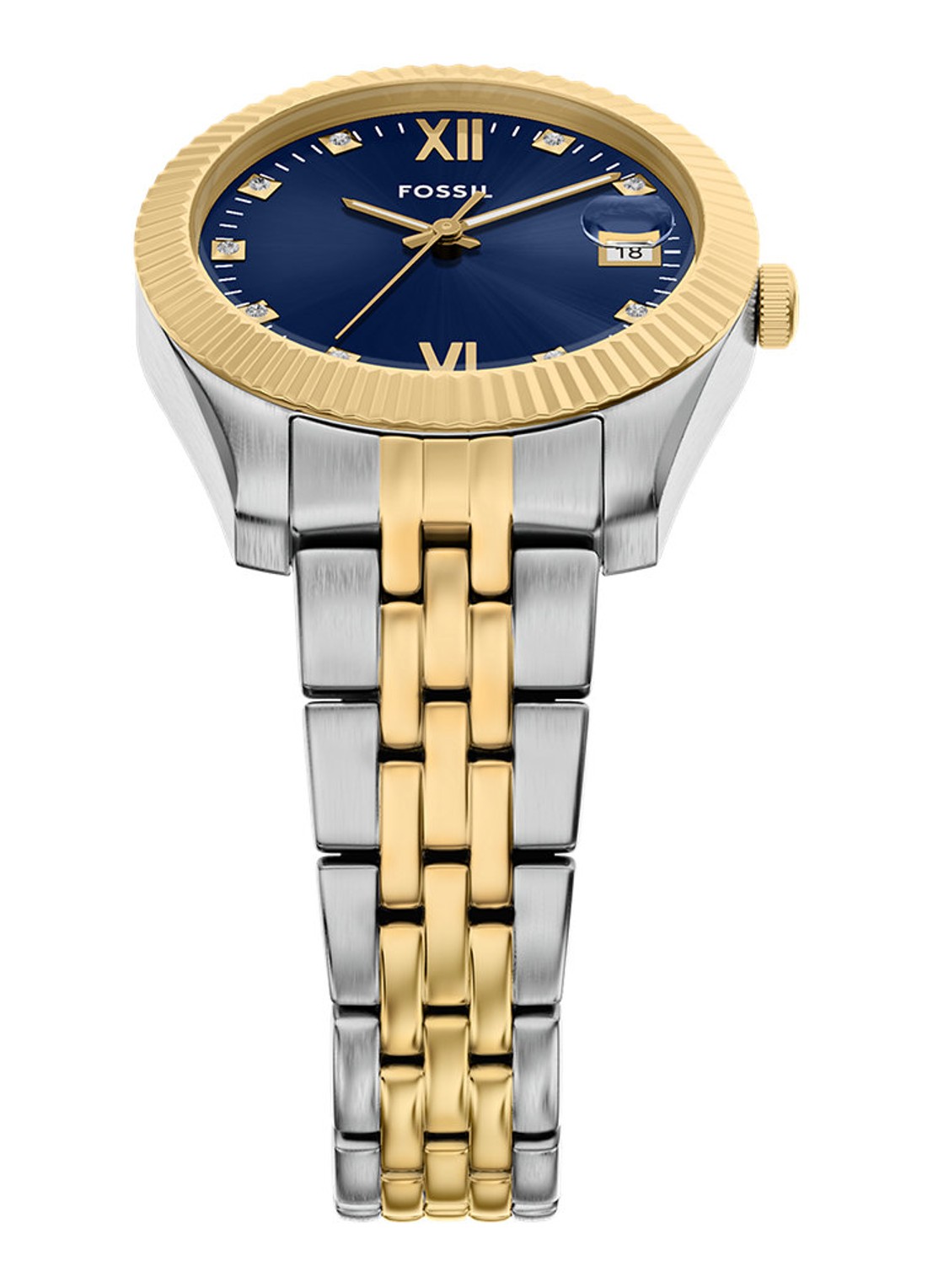Fossil Scarlette horloge ES5443 - detail 3 zilver