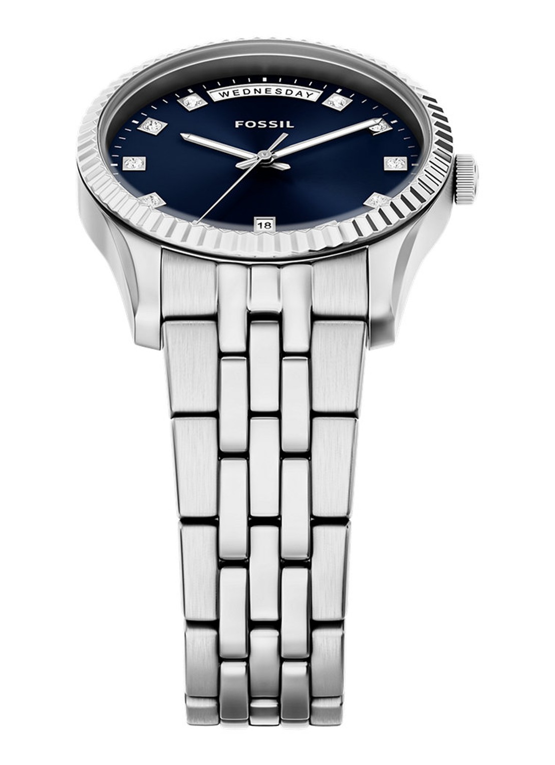 Fossil Scarlette horloge ES5457 - detail 3 zilver