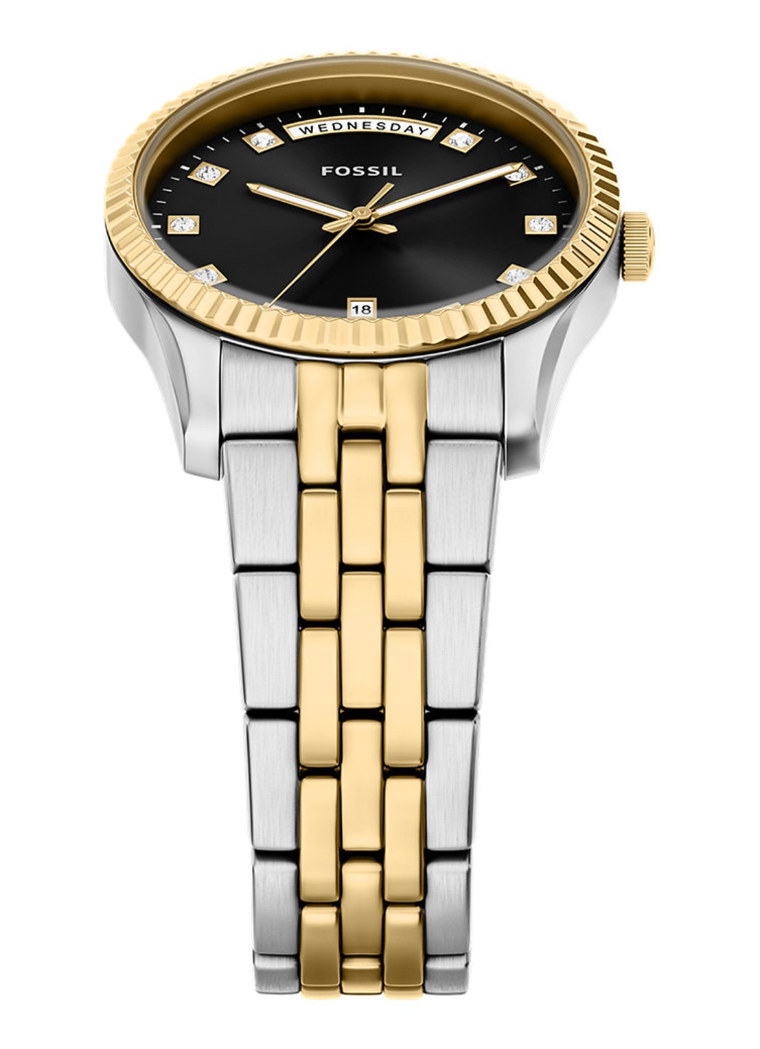 Fossil Scarlette horloge ES5458 - detail 3 zilver