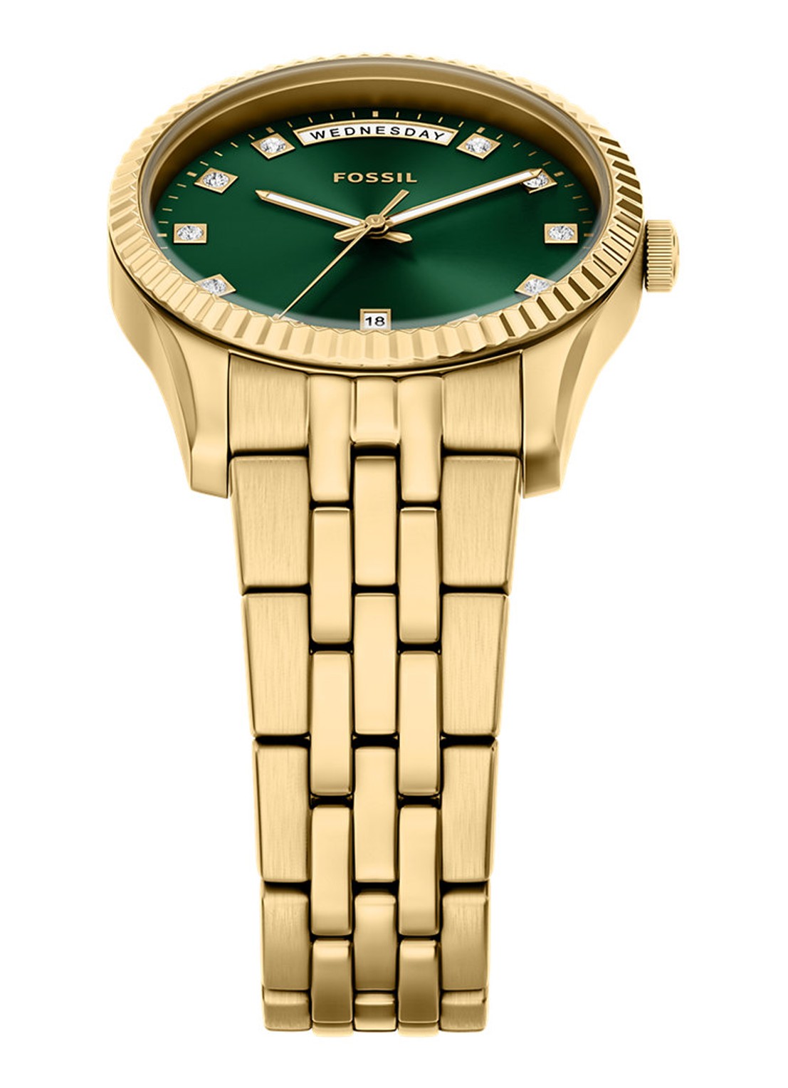 Fossil Scarlette horloge ES5460 - detail 3 goud