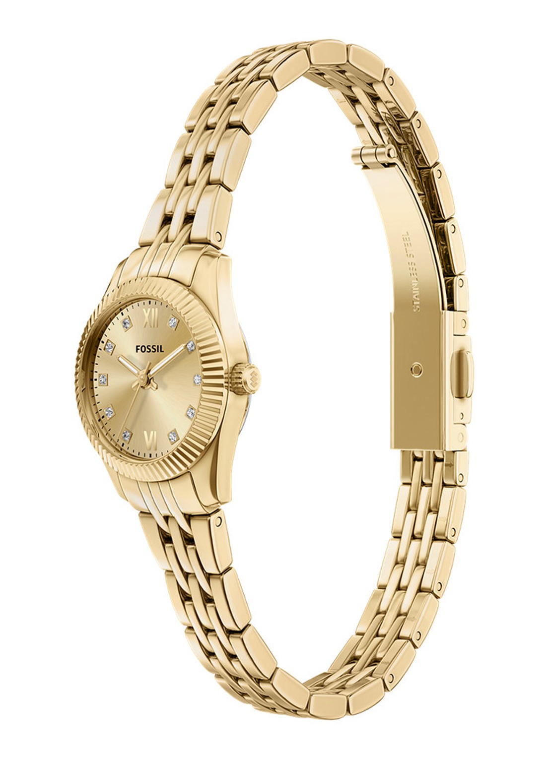 Fossil Scarlette horloge ES5474 - detail 4 goud