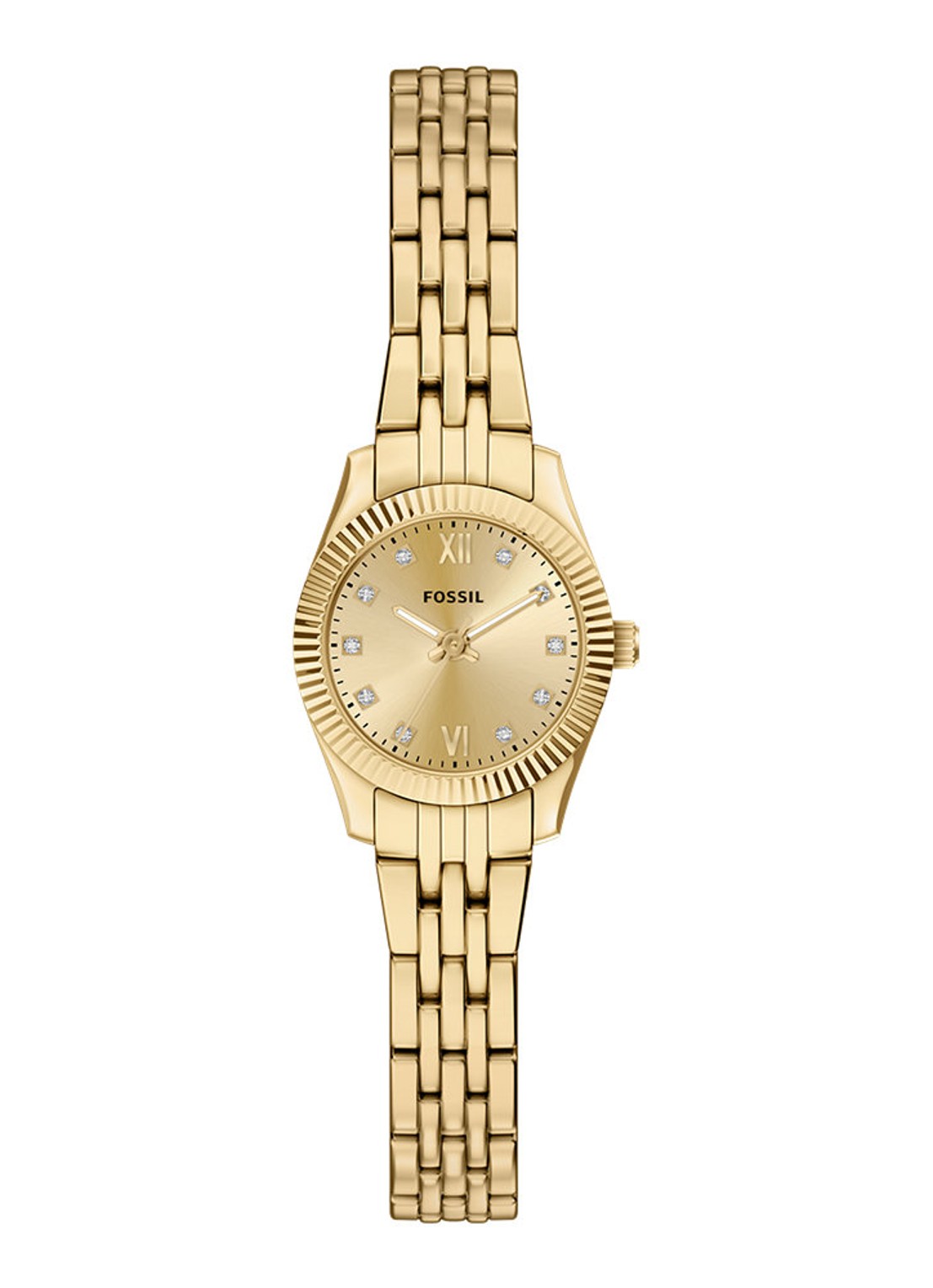 Fossil Scarlette horloge ES5474 - voorkant 6 goud