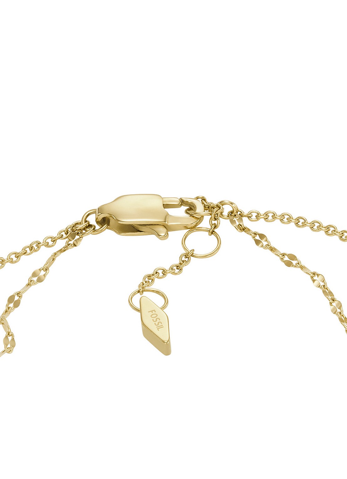 Fossil Schakelarmband met parelmoer JF04317710 - detail 3 goud