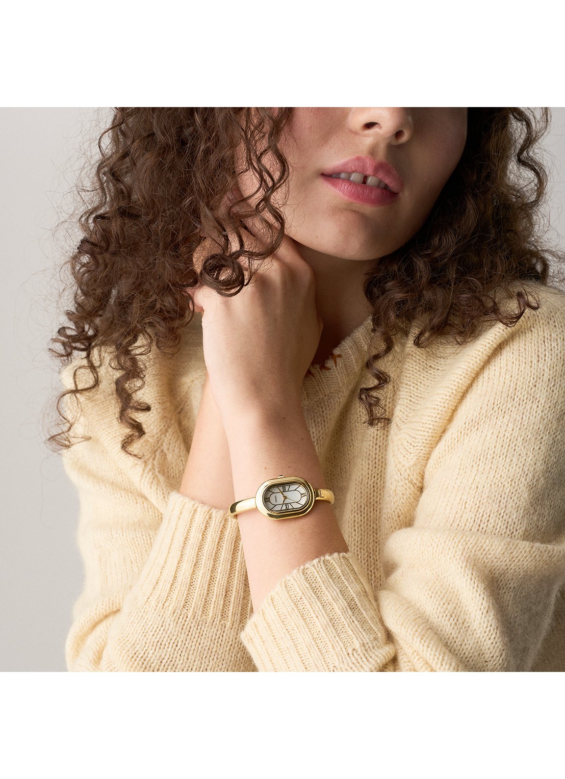 Fossil Sloan horloge ES5444 - detail 5 goud