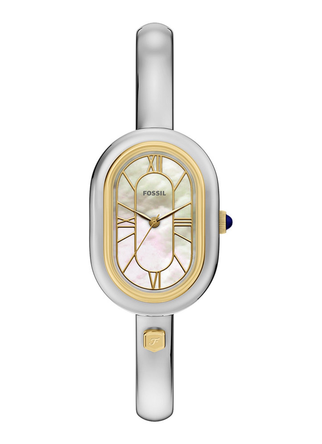 Fossil Sloan horloge ES5455 - voorkant zilver