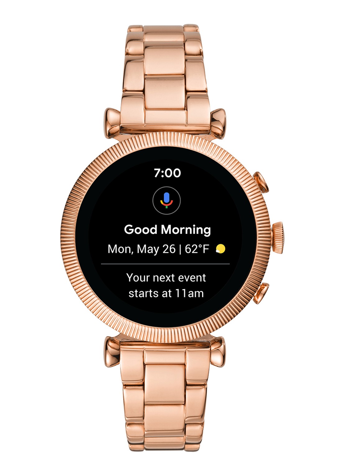 Fossil Sloan smartwatch FTW6040 - detail 4 roségoud