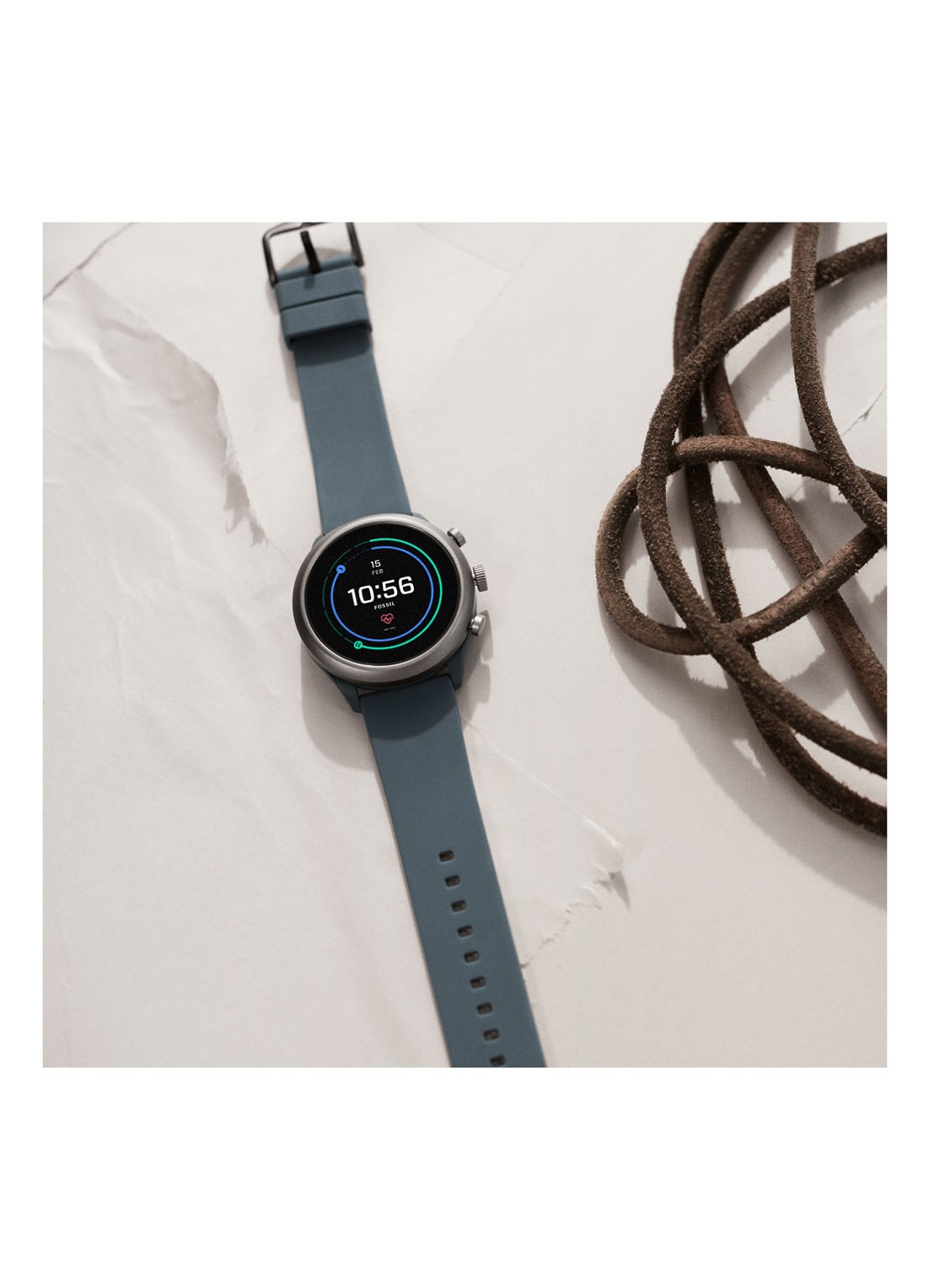 Fossil Sport Display Smartwatch Gen 4S FTW4021 - detail 5 blauw