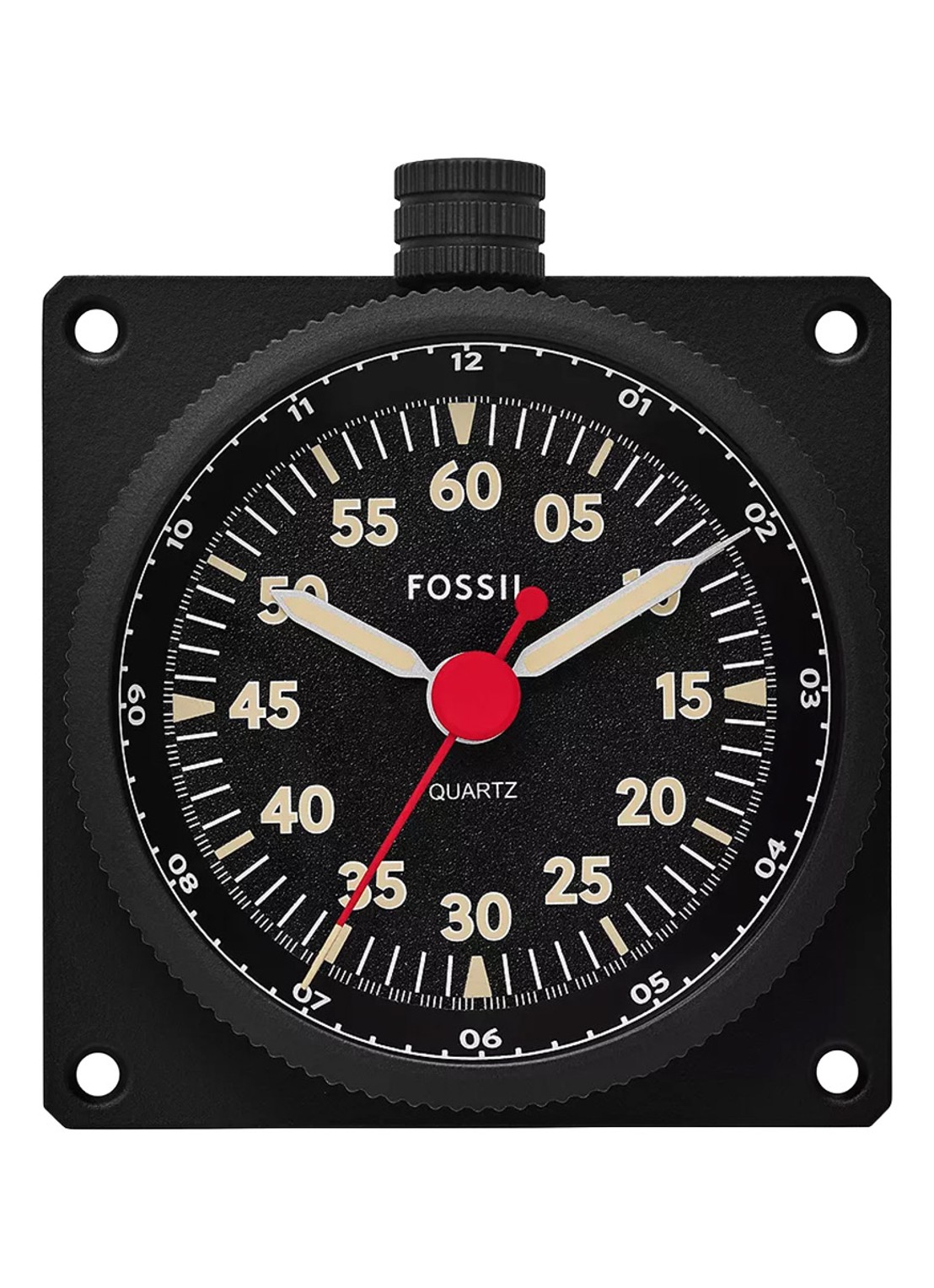 Fossil Sport Tourer Bureauklok FS6084 - voorkant zwart