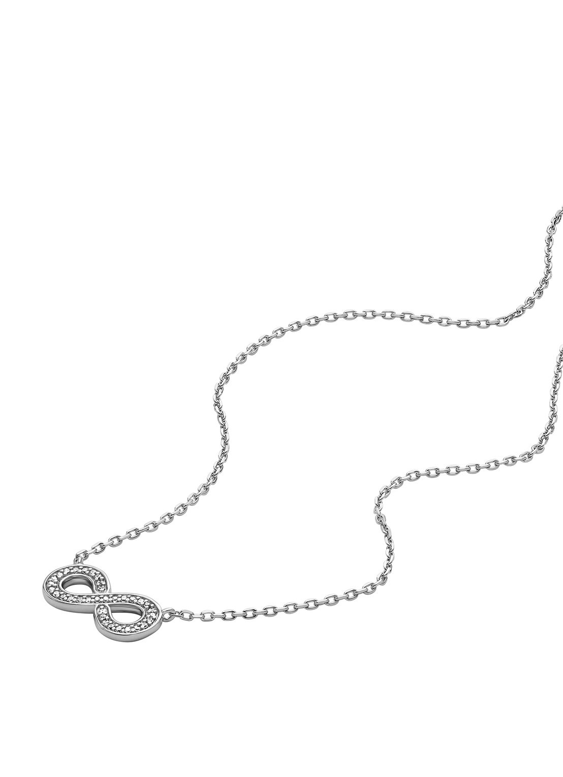 Fossil Sterling ketting van zilver JFS00632040 - detail 2 zilver