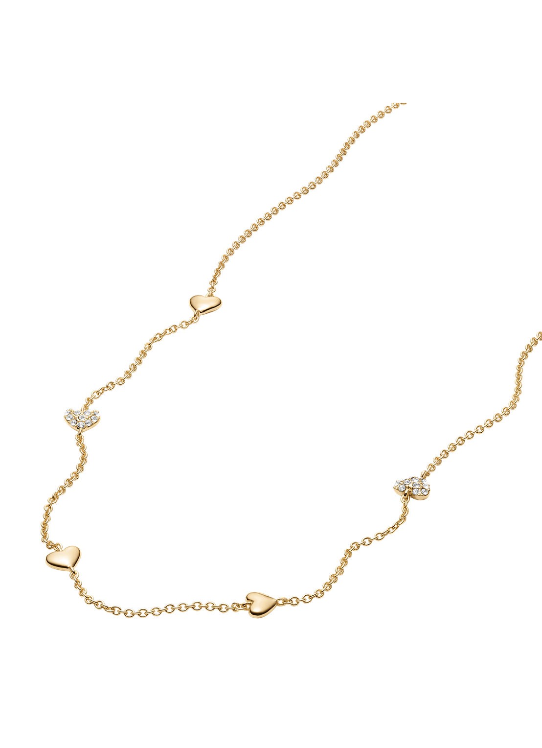 Fossil Sutton ketting JA7298710 - detail 2 goud