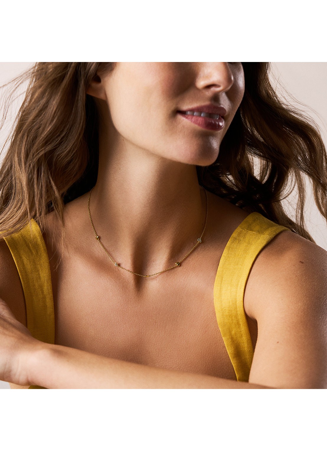 Fossil Sutton ketting JA7298710 - detail 6 goud