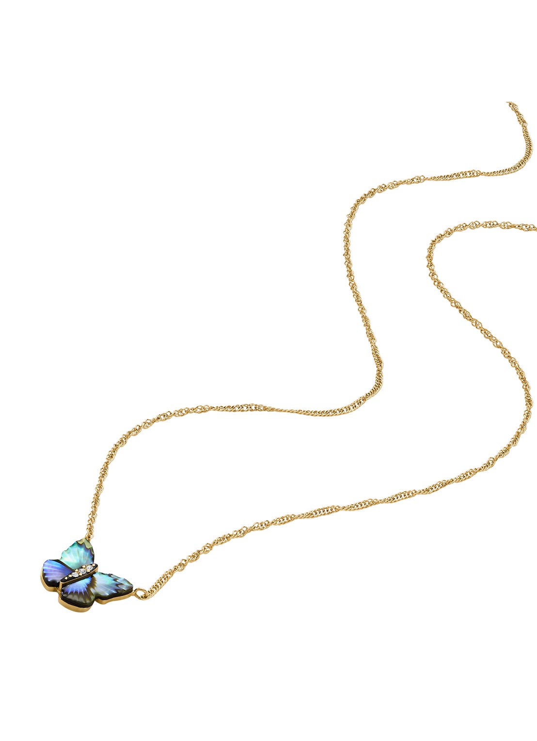 Fossil Sutton ketting JF04812710 - detail goud