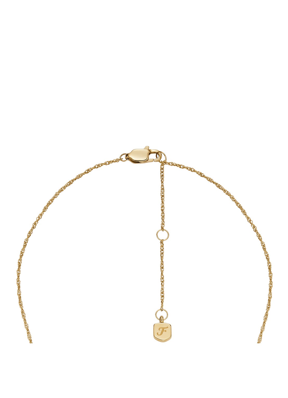 Fossil Sutton ketting JF04812710 - detail 3 goud