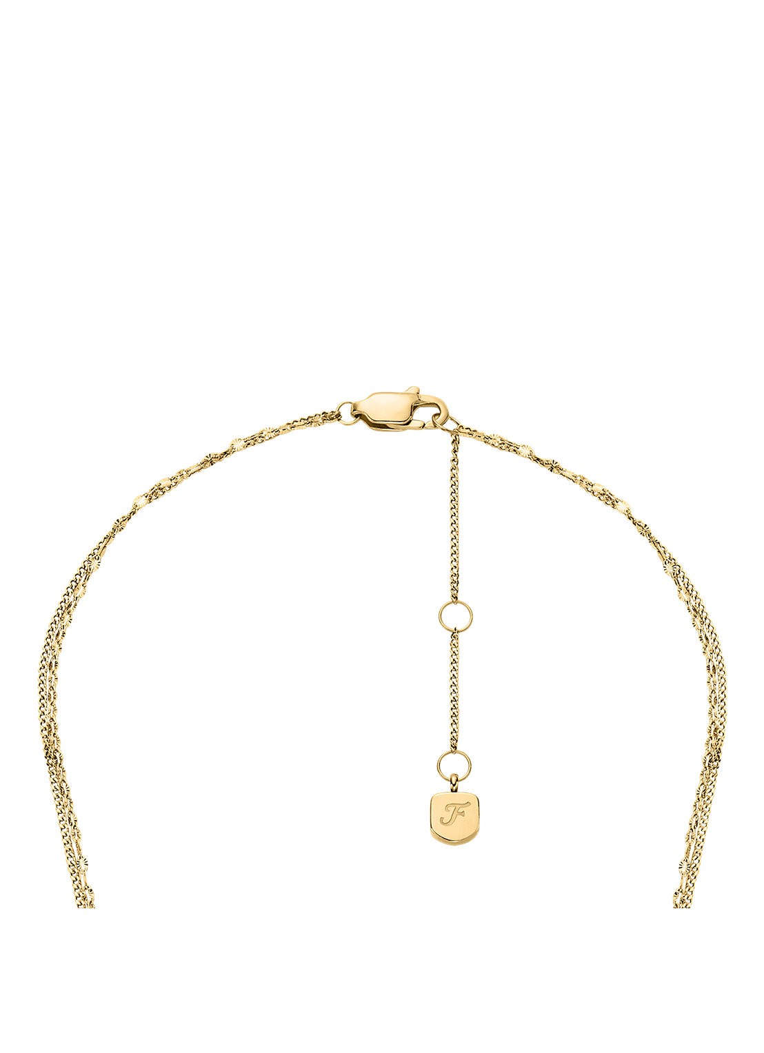 Fossil Sutton ketting JF04906710 - detail 3 goud