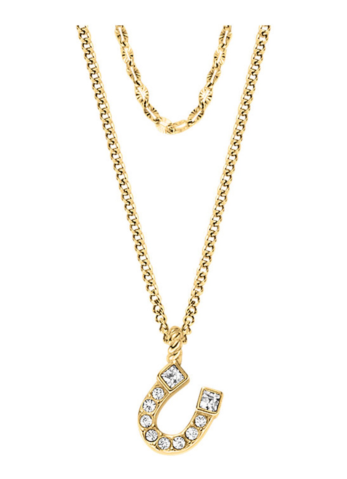 Fossil Sutton ketting JF04906710 - voorkant 6 goud