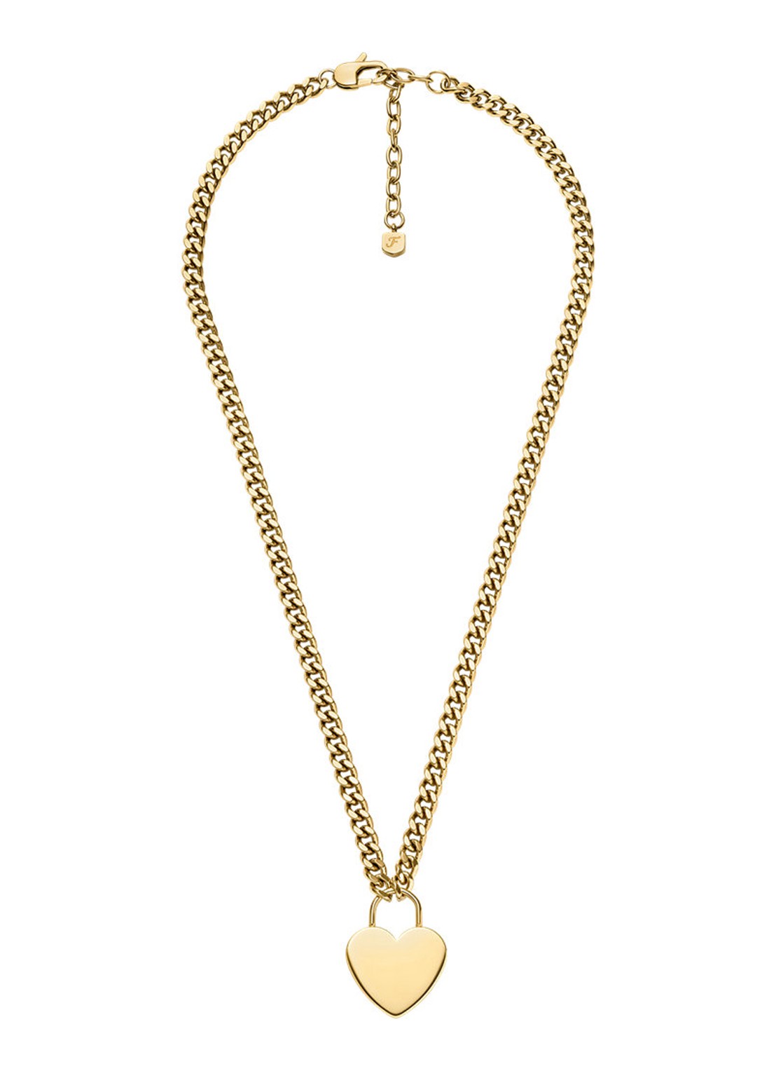 Fossil Sutton ketting JF04958710 - detail 2 goud