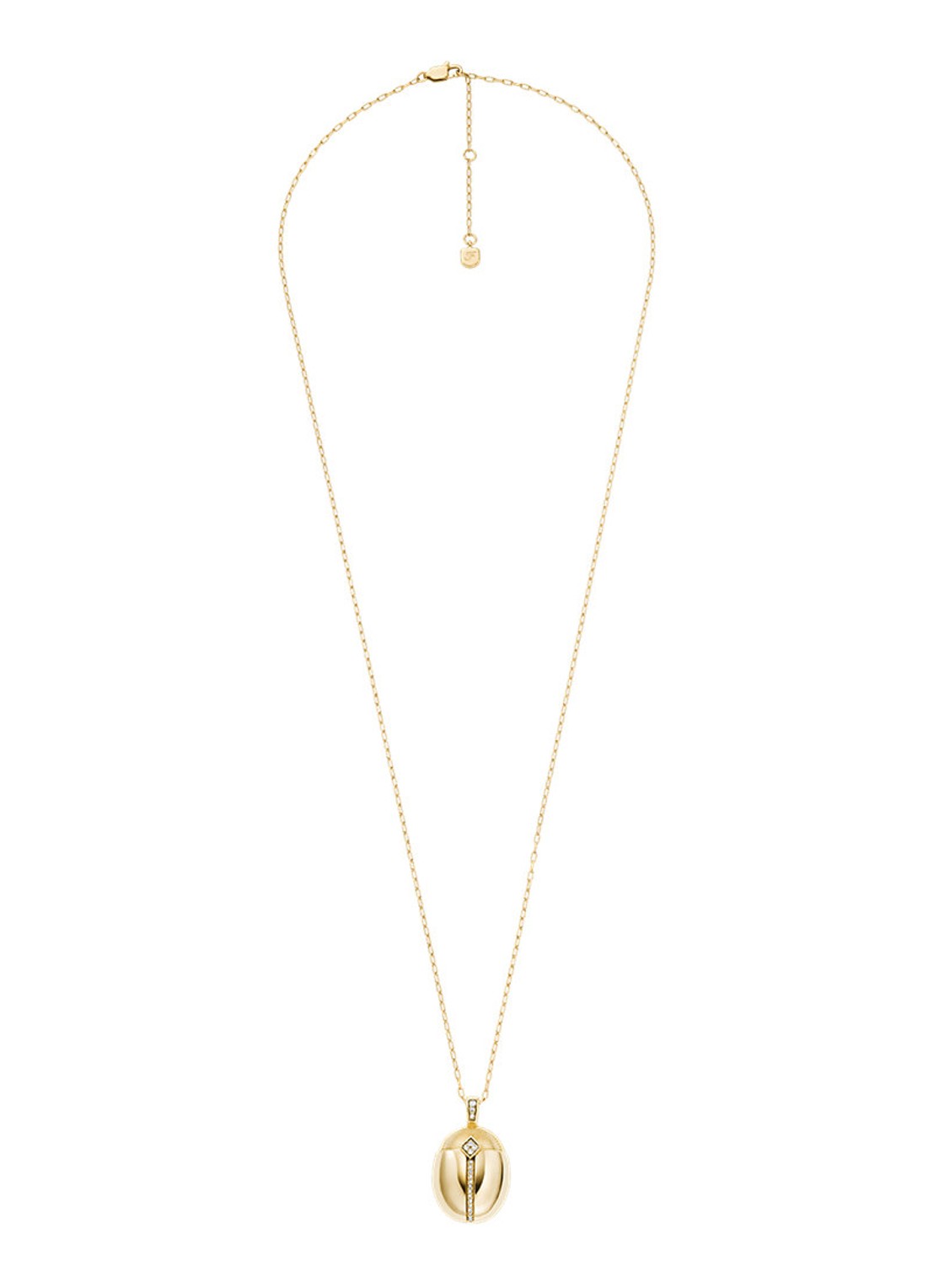 Fossil Sutton ketting JF04962710 - detail 2 goud