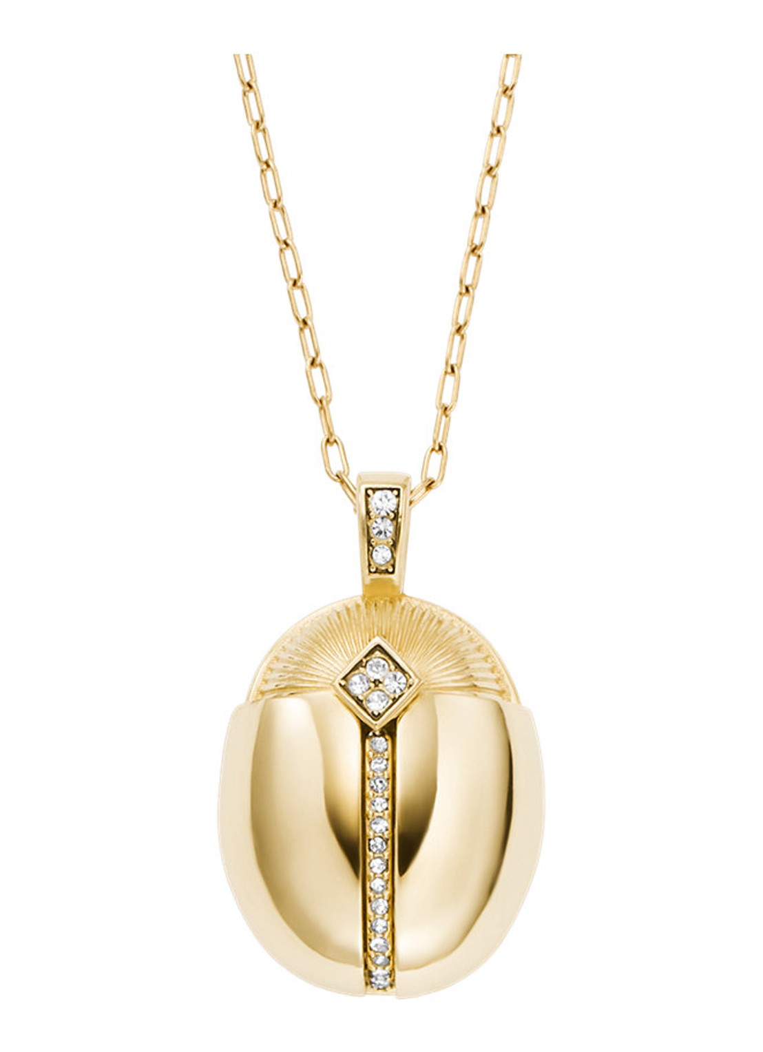 Fossil Sutton ketting JF04962710 - voorkant 6 goud
