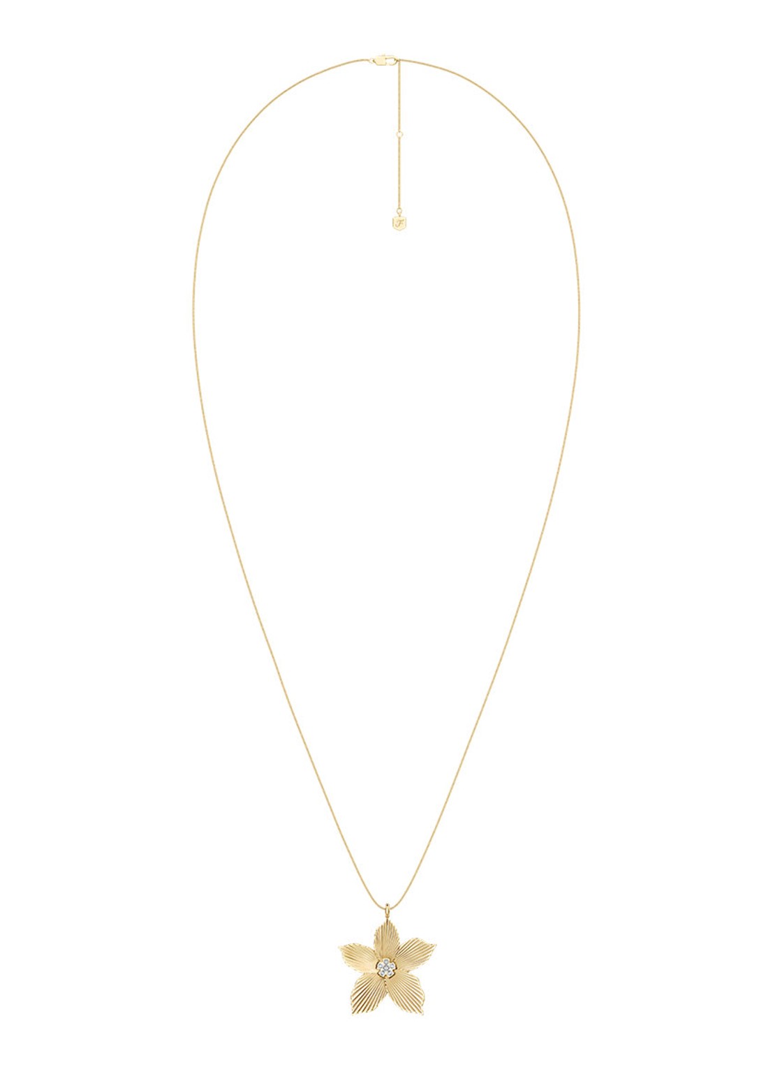 Fossil Sutton ketting JF04968710 - detail goud