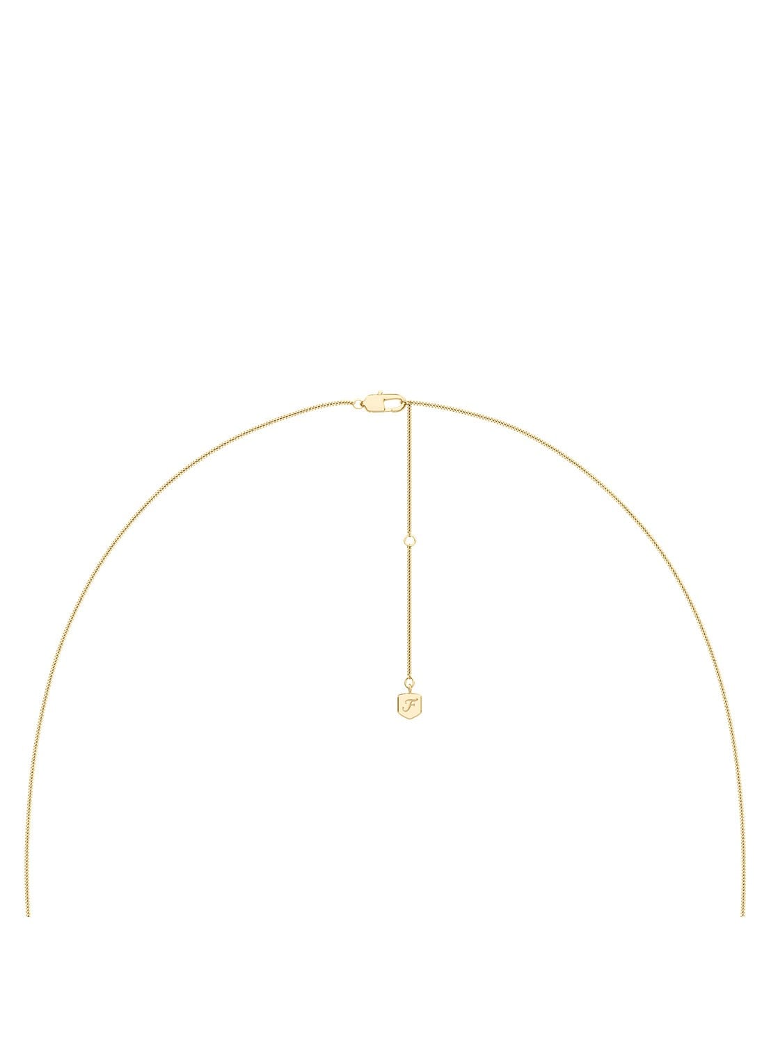 Fossil Sutton ketting JF04968710 - detail 2 goud