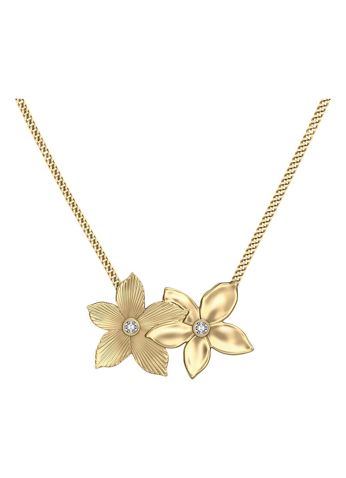 Fossil Sutton ketting JF04970710 - voorkant goud
