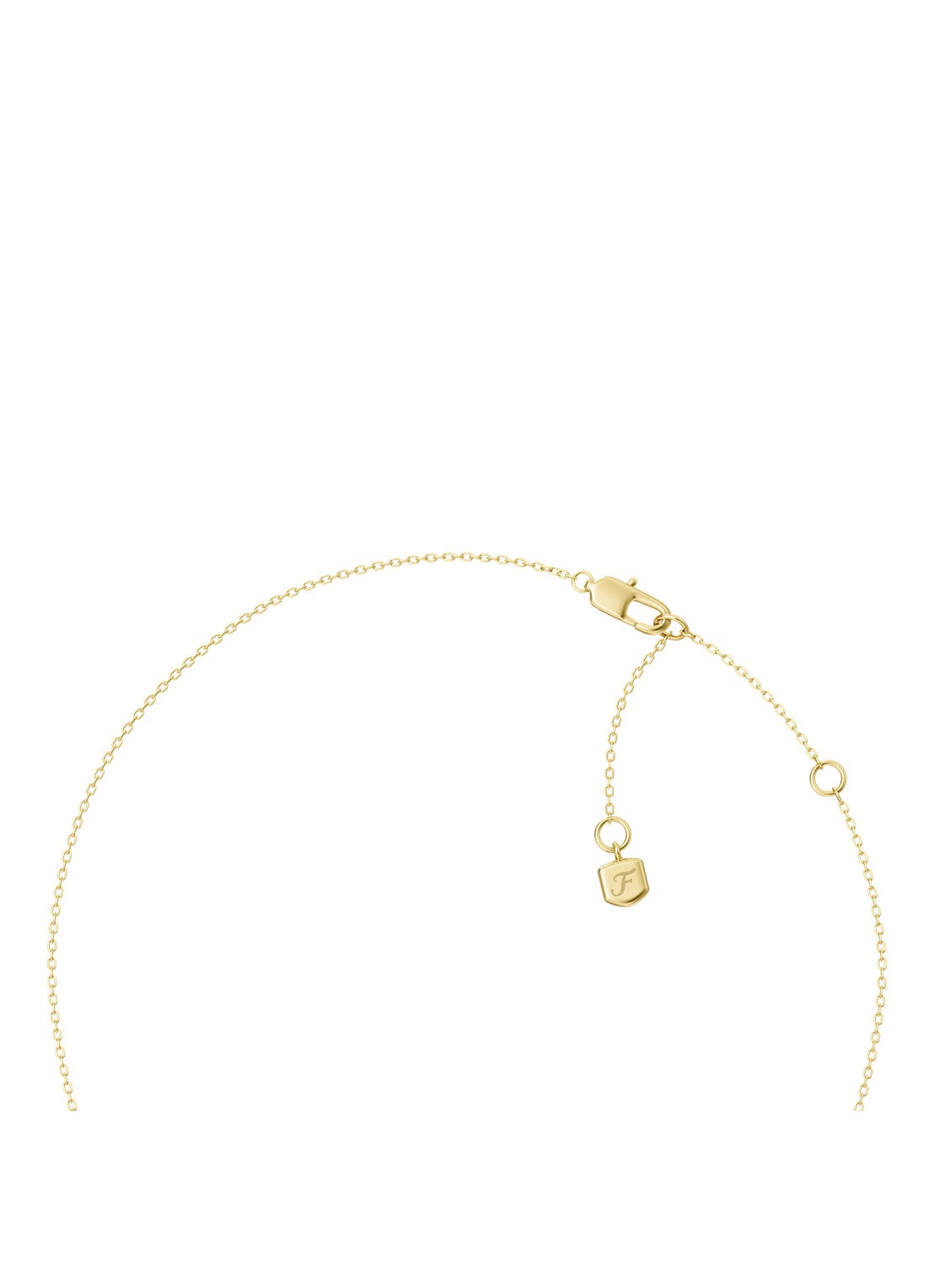 Fossil Sutton ketting met zirkonia JA7337710 - detail 3 goud