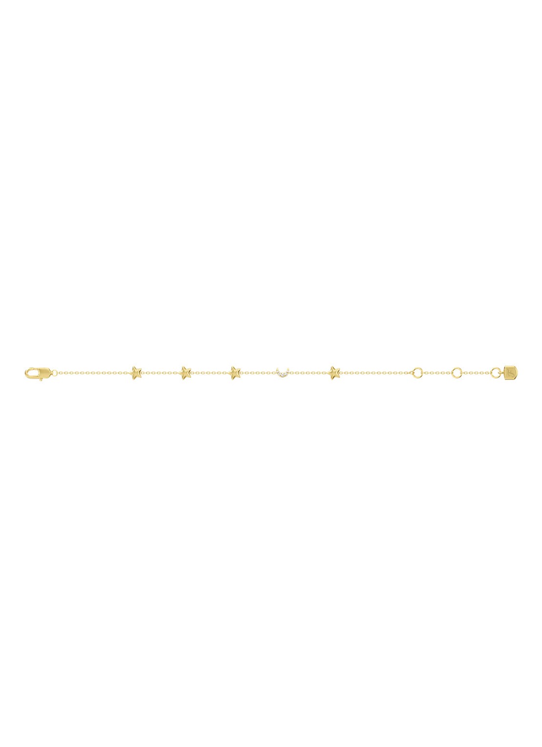Fossil Sutton ketting met zirkonia JA7340710 - detail 3 goud