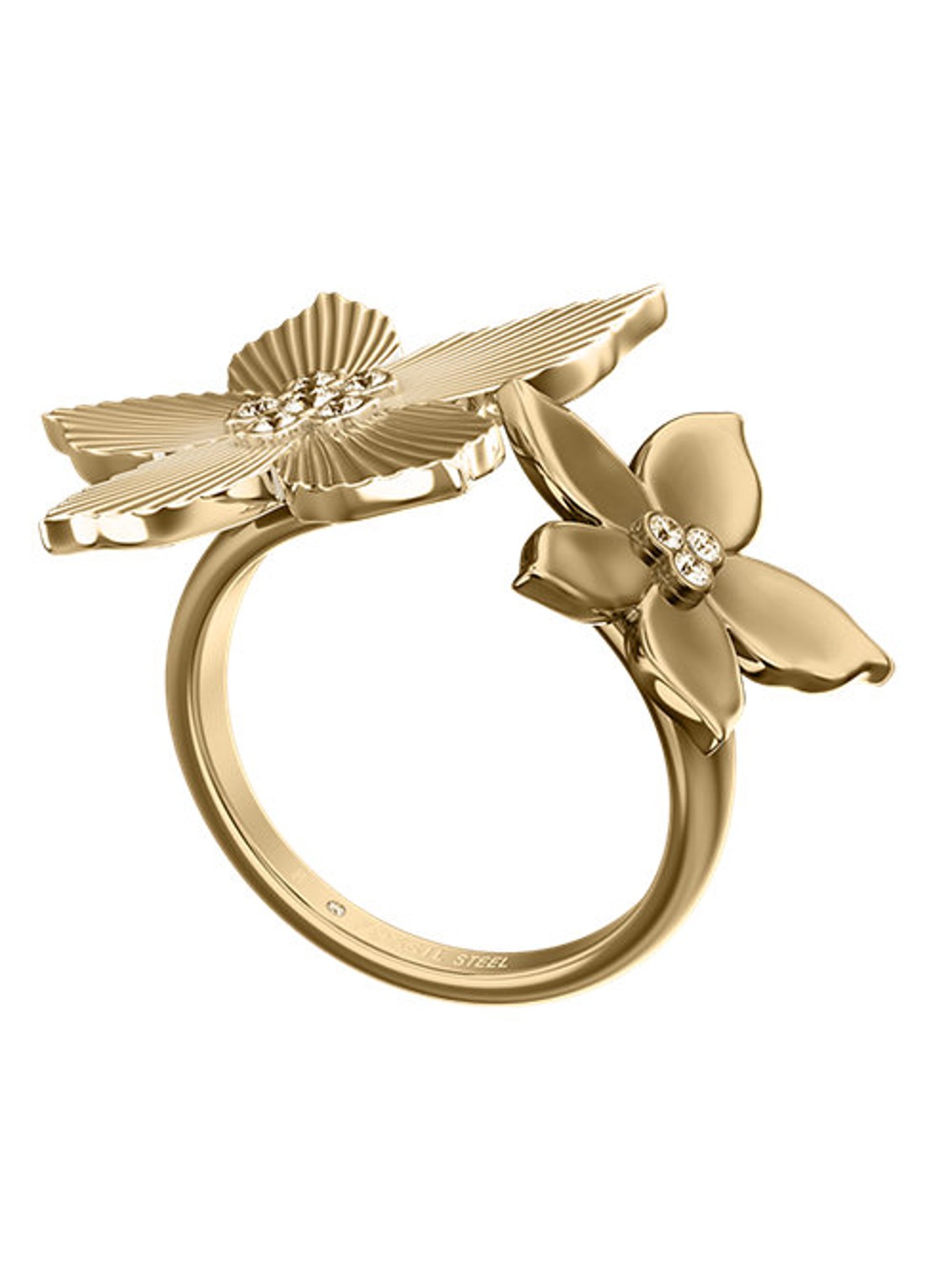 Fossil Sutton ringen JF04974710 - detail 2 goud