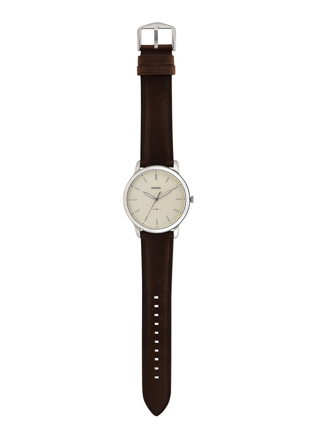 Fossil The Minimalist 3H horloge FS5439 - detail 3 zilver